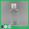 China 100ml PET transparent cover plastic flat bottle of hand sanitizer alcohol empty bottles factory