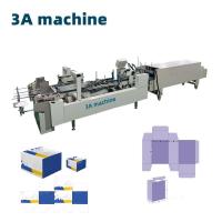 China 1400 kg Feeding Paper Automatic Box Folder Gluer Machine CQT-800 for Corrugated Boxes factory