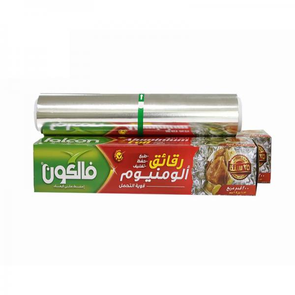 Quality Silver Heavy Duty Kitchen Aluminium Jumbo Roll With Band Sawtooth Cutter For for sale