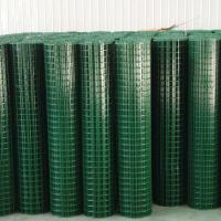 China 1/4''x1/4'' Green PVC Coated Wire Mesh Export To Indonesia factory