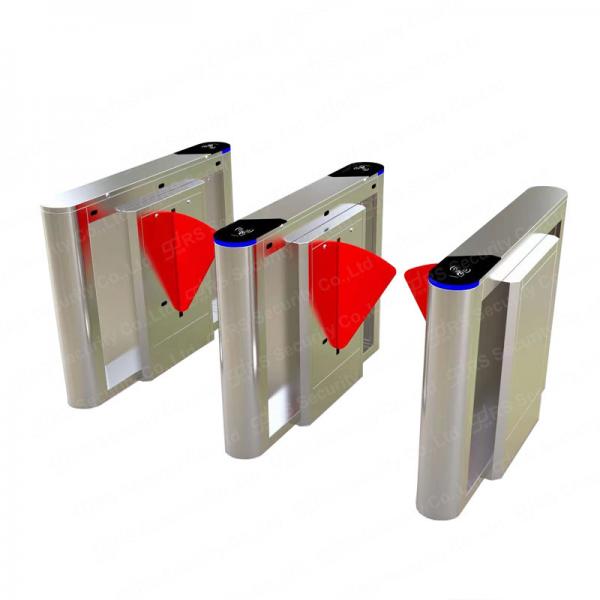 Quality Anti Pinching Flap Barrier Turnstile 600mm Channel Width Bi Direction for sale