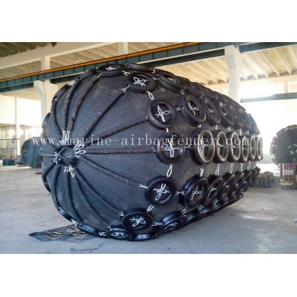 Quality Black Gas Filled  Pneuamtic Rubber Fenders For Ship Berthing Protection for sale