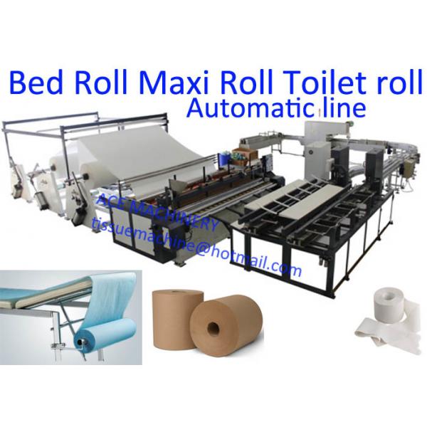 Quality CE Φ76mm Maxi Toilet Tissue Paper Roll Making Machine for sale