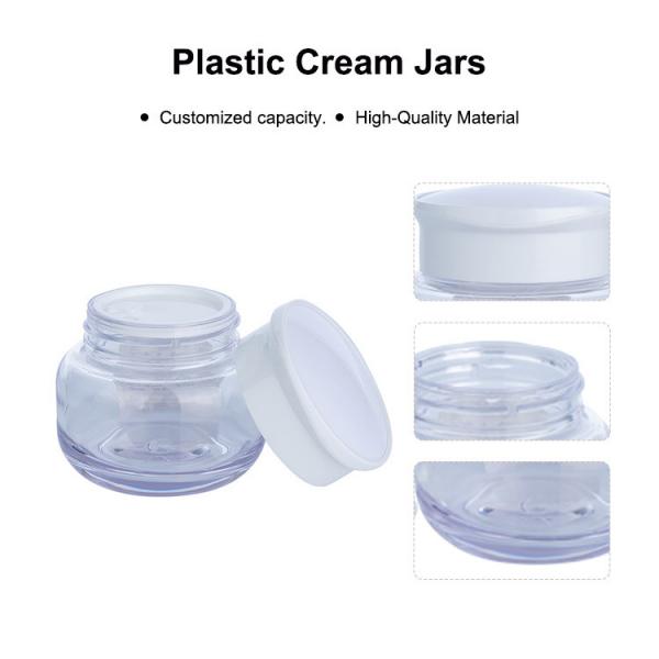 Quality Glass Empty Cream Jar Thick Bottomed for sale
