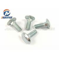 China DIN603 Zinc Plated Mushroon Round Head Square Neck carriage  Bolts factory