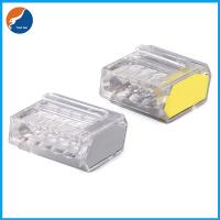 China 4 Pole Screw Less Lighting Wire Connector Terminal Block Push In Power Connector factory