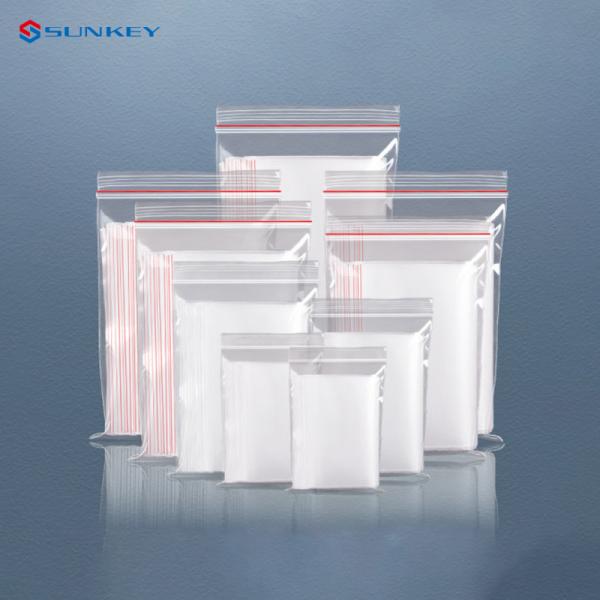 Quality CPP Plastic Laminated Packaging Bags Clear Pe Zipper Polythene Zip Lock Bags for sale