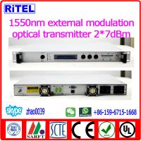China 860MHz 1550nm external modulation optical transmitter for cable TV factory