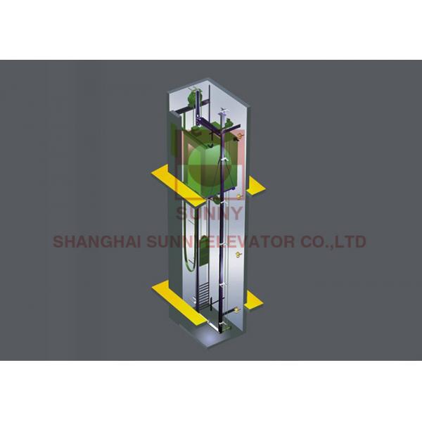 Quality 1.0 - 2.5m/S Speed Machine Roomless Elevator 1000kg Passenger Elevator Lift for sale