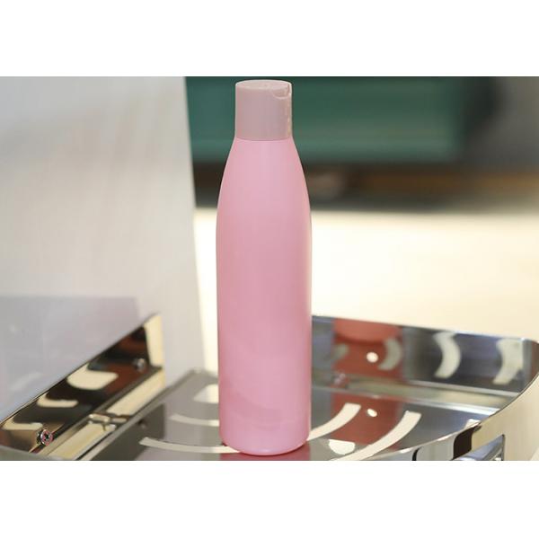 Quality Shampoo 240ml PET Refillable Plastic Bottle With Disc Cap for sale