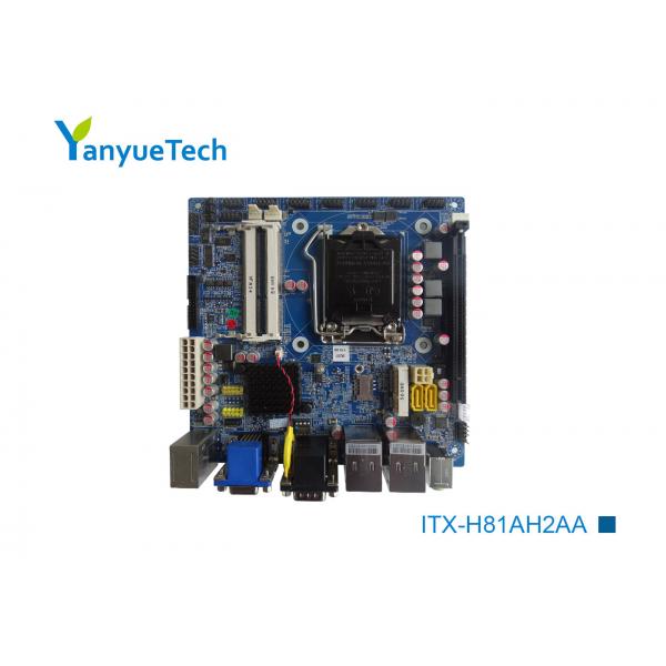 Quality Mini ITX Motherboard Gigabit Intel H81 Mini Itx 10 COM 10 USB PCIEx16 Slot for sale