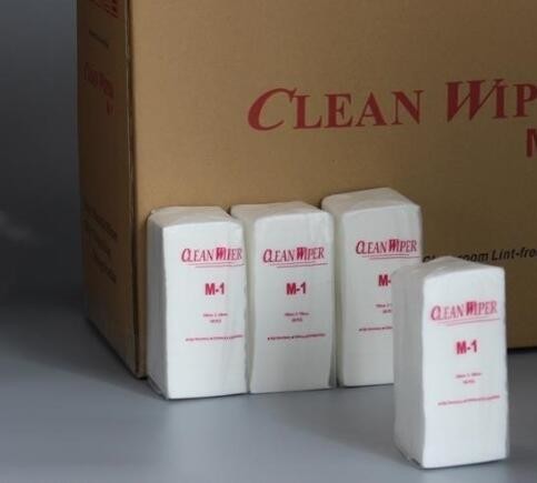 Quality Quarter Folded Industrial Cleanroom Wiper Non Woven Wipes M-1 Series for sale