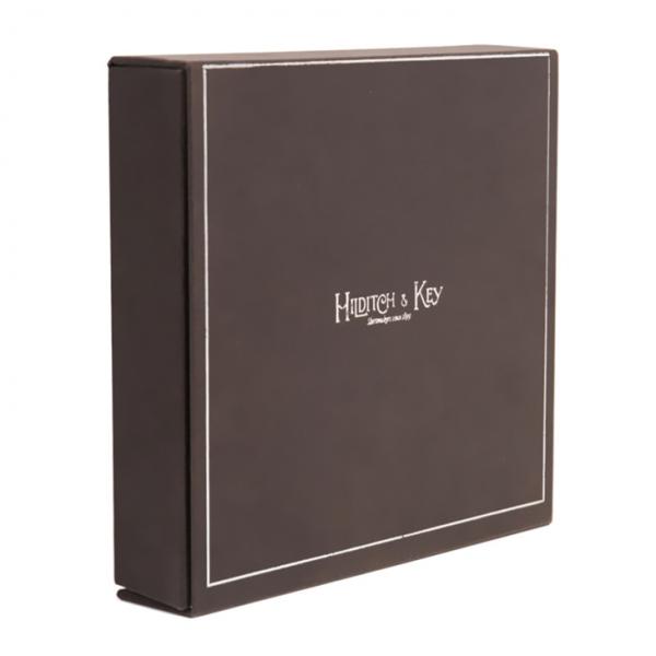 Quality Luxury Black Flip Top Hijab Gift Box Packaging With Custom Logo for sale