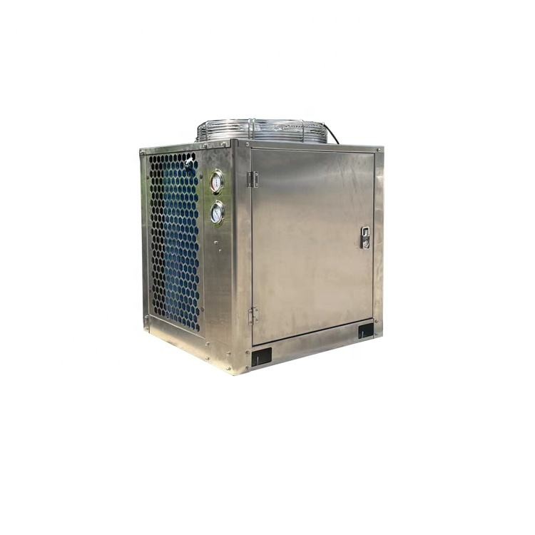 China 2CES-3Y compressor Box type Air cooled 3HP condensing unit fan grille and blades stainless steel condensing unit factory