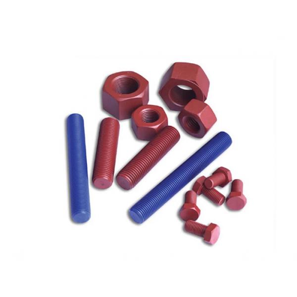 Quality Colorful PTFE Coated Double Ended Bolt Full Thread Standard / Non Standard for sale