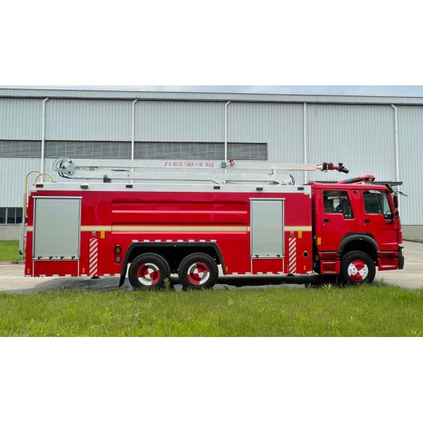 Quality SINOTRUK 18 Meter Water Tower Fire Truck 460HP 10 Wheel Heavy Duty for sale
