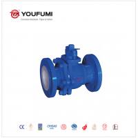 Quality PTEF/FEP/PP/PFA Lined 2.5Inch 150# Bare Shaft Square Mounting Pad Ball Valve for for sale