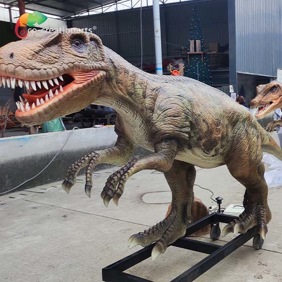 Quality 4Meters Life Size Animatronic Dinosaurs Sunproof Allosaurus Model For Exhibition for sale