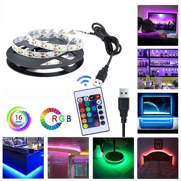 Quality RGB 5V Waterproof Smart LED Music Light Led TV Backlight 5050 USB Color Changing for sale