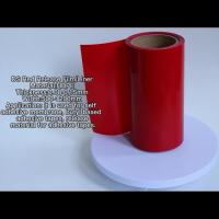 Quality Red Color HDPE Release Film HDPE Silicone Coated Release Liner For Foam Tapes for sale