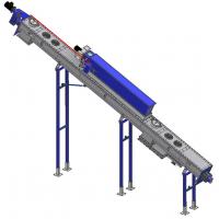 China 2.2kw 400mm Diameter Inclined Screw Conveyor for sale