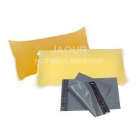 Quality JAOUR Hot Melt Glue Adhesive For Courier Parcel Bags with light yellow and soft for sale