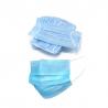 China Antivirus Disposable Earloop Face Mask Light Bule Meltblown Cloth Opp Bag factory