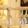 China Wooden wine glass holder bamboo hanging wine glass rack factory