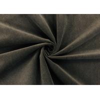 Quality Soft Brushed Knit Fabric / DWR Fabric for Home Textile Dark Brown 240GSM for sale