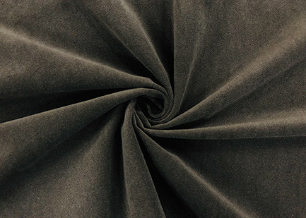 Quality Soft Brushed Knit Fabric / DWR Fabric for Home Textile Dark Brown 240GSM for sale
