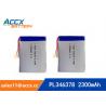 China 346378pl 3.7v 2300mah rechargeable lipo battery/polymer li-ion battery/lithium polymer battery china OEM manufacturer factory