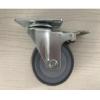 Quality Thermoplastic Rubber Dumpster Casters Swivel Plate Caster Wheels With Top Brake for sale
