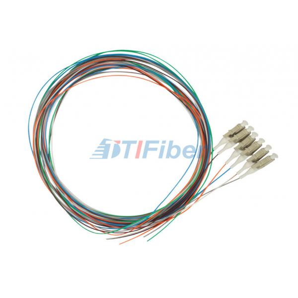 Quality Splicing LC Multimode Fiber Optical Pigtail , 0.9mm 12 colors Fiber Cable for sale