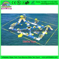 China Commercial Water Bicycles For Sale Obstacle Courses Durable Inflatable Water Bike For Amusement Park factory