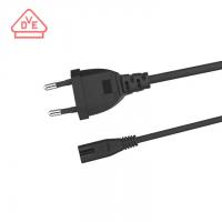 China XianDa supply best 360 tv EU Plug 2 pin to IEC C7 electrical supplies power cords dryer extension cords ac power cord factory