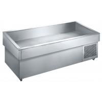 Quality Supermarket Open Stainless Steel Fish Display Freezer for sale