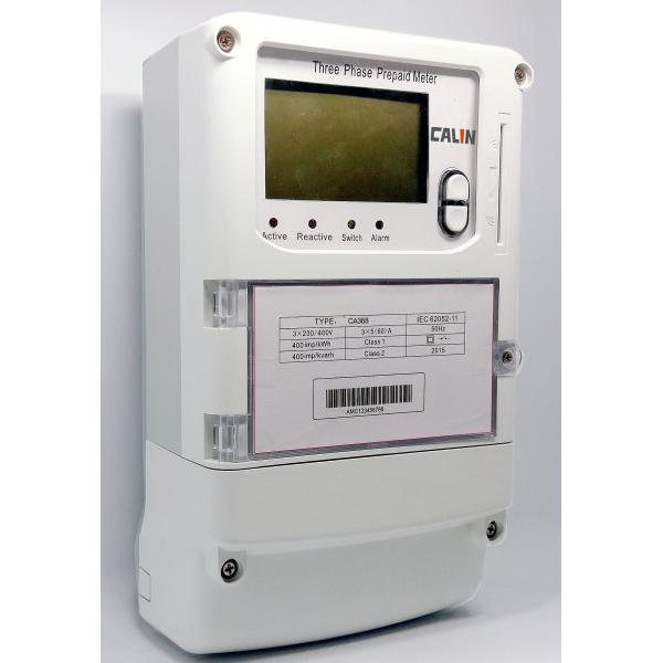 Quality Card Type Prepaid  Wireless Electricity  Meter Residential 3 Phase Kwh Meter for sale