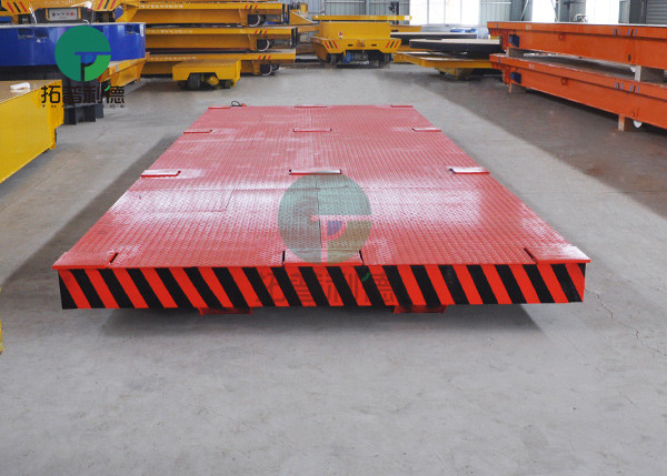 China Custom Mold Transport Flat Rail Vehicle Steel Pipe Transfer Trolley on Track factory