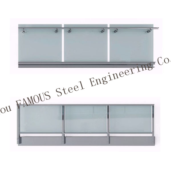 Quality Balcony 40x40mm 2205 316L Handrail Glass Balustrade for sale