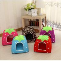 China Hot Style  Cute Pet Strawberry Cat Bed Warm Dog factory
