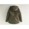 China Parka Olive Green Hoodie Jacket Detachable Fur Lining Warm Womens Coats factory