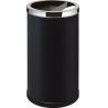 China Industrial Steel Round Divided Trash Bin With Ashtray factory