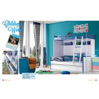 China glossy wooden bunk bed with drawers and pulled bed,#6628 factory