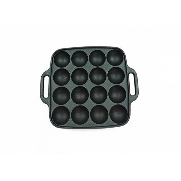 Quality BSCI SGS Cast Iron Grill Griddle Takoyaki Grill Pan For Stovetop for sale