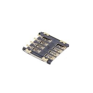 Quality LCP 8 Pin Micro SIM Card Socket Connector Push Pull H1.8mm 5000 Cycles for sale