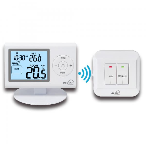 Quality LCD Display Relay Omron Wireless Room Thermostat For Temperature Control for sale