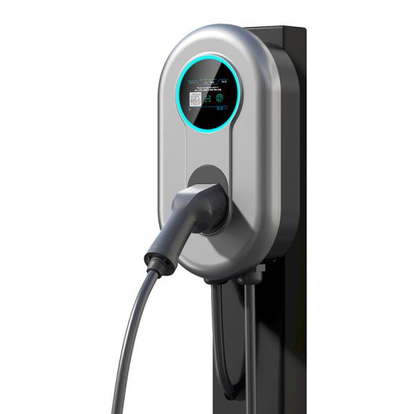 Quality EV Charger Type2 IEC62196 Plug With App Version Wallbox Charging Station With LCD Screen for sale