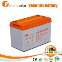 China Felicity Deep Cycle Solar Gel battery 12V 100Ah 200Ah 150Ah Rechargeable Lead Acid Battery For Solar System factory