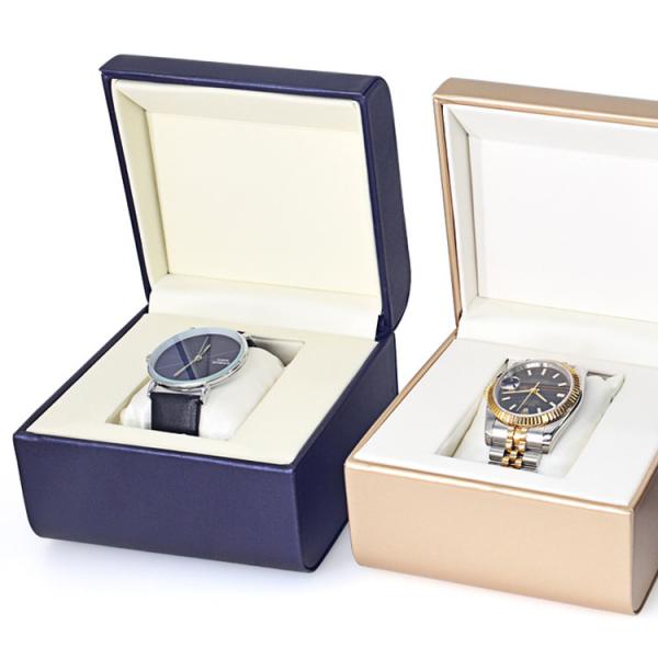 Quality Luxury Hinged Lid Watch Jewelry Packaging Box for sale