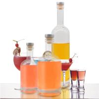 China Tequila Super Flint Spirit Glass Liquor Bottles Bartop Cork 200ml for sale